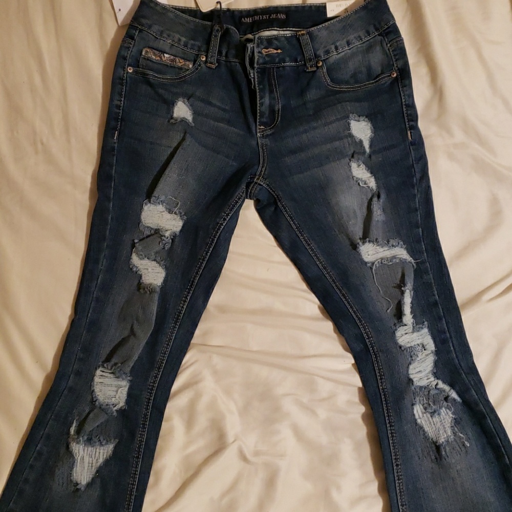 Nwt Premium Denim Amethyst Baby boot junior jeans